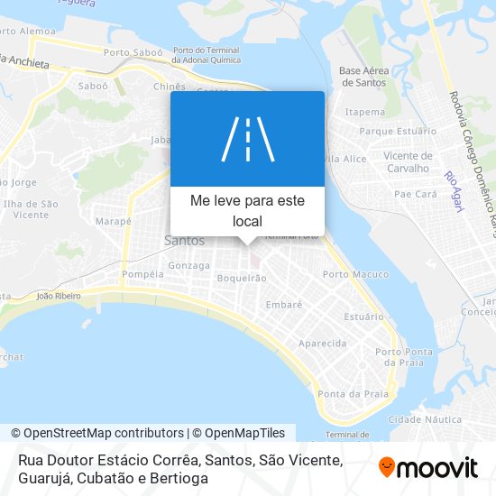 Rua Doutor Estácio Corrêa mapa