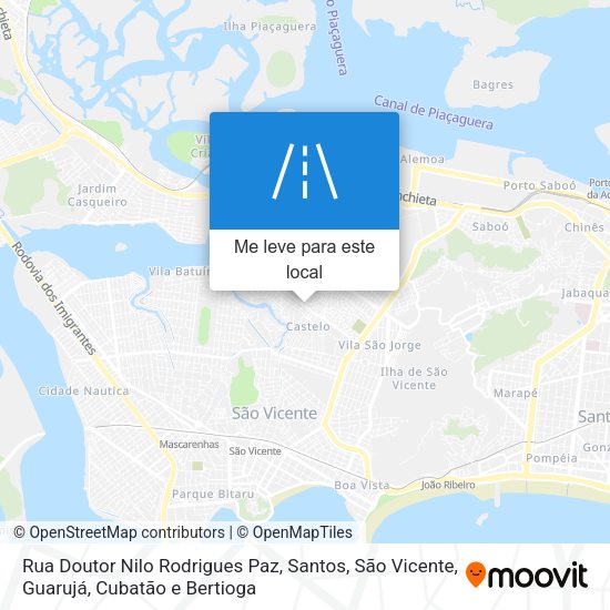 Rua Doutor Nilo Rodrigues Paz mapa