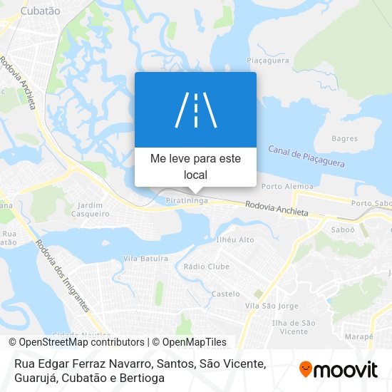 Rua Edgar Ferraz Navarro mapa
