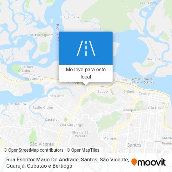 Rua Escritor Mario De Andrade mapa