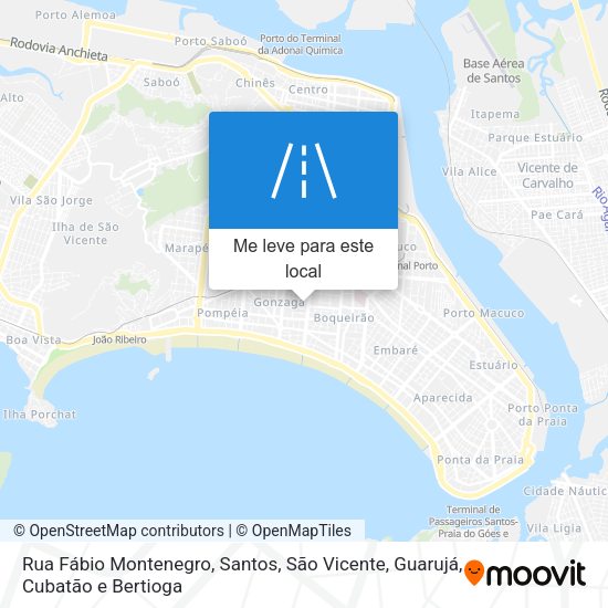 Rua Fábio Montenegro mapa