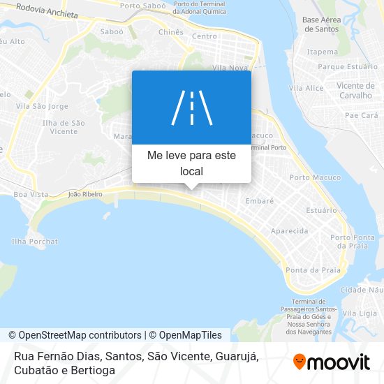 Rua Fernão Dias mapa