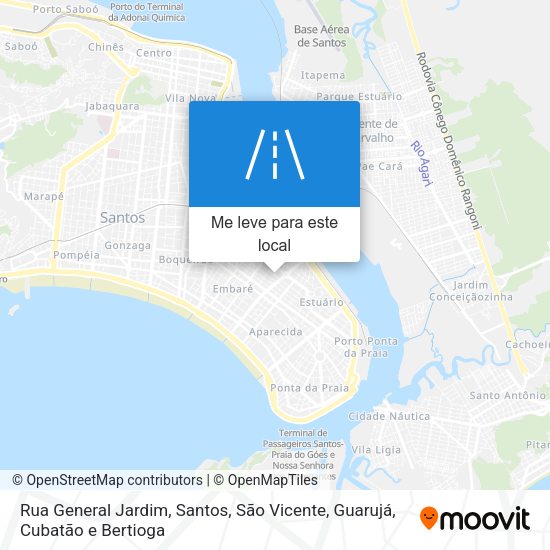 Rua General Jardim mapa
