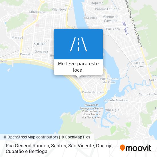 Rua General Rondon mapa