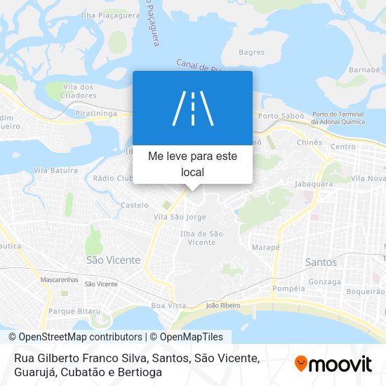 Rua Gilberto Franco Silva mapa