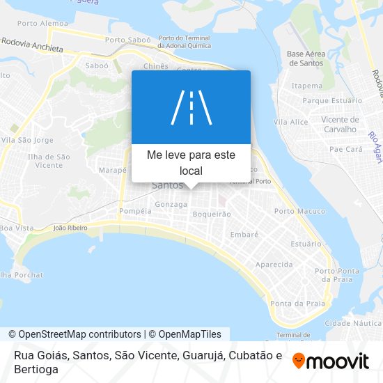 Rua Goiás mapa