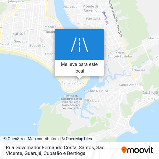 Rua Governador Fernando Costa mapa