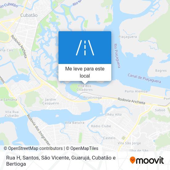 Rua H mapa