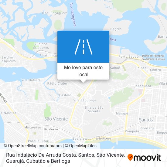 Rua Indalécio De Arruda Costa mapa