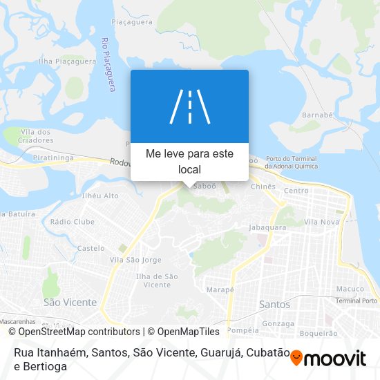 Rua Itanhaém mapa