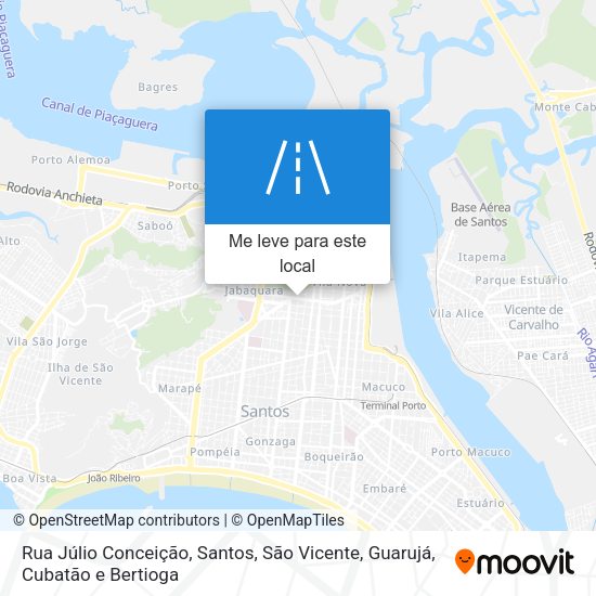 Rua Júlio Conceição mapa