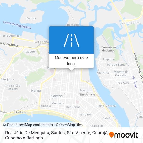 Rua Júlio De Mesquita mapa