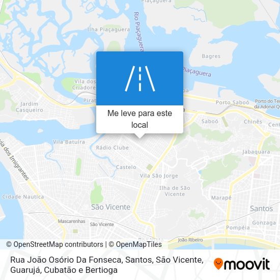 Rua João Osório Da Fonseca mapa