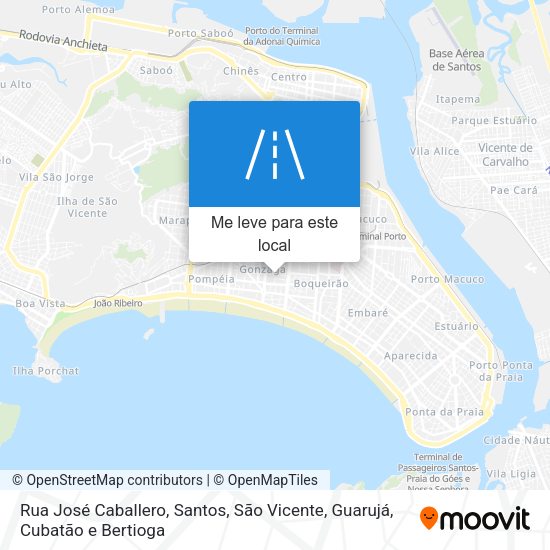 Rua José Caballero mapa
