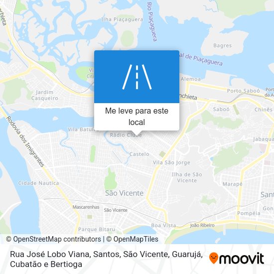 Rua José Lobo Viana mapa