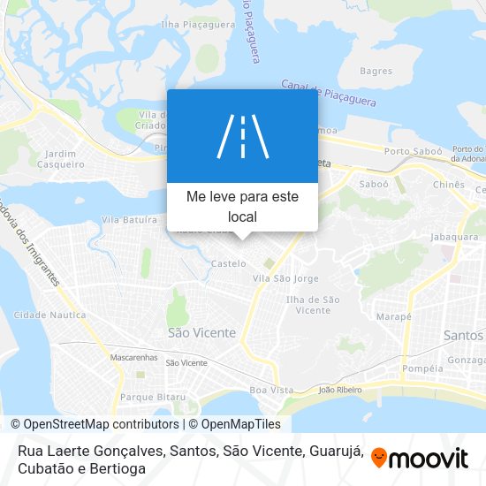 Rua Laerte Gonçalves mapa