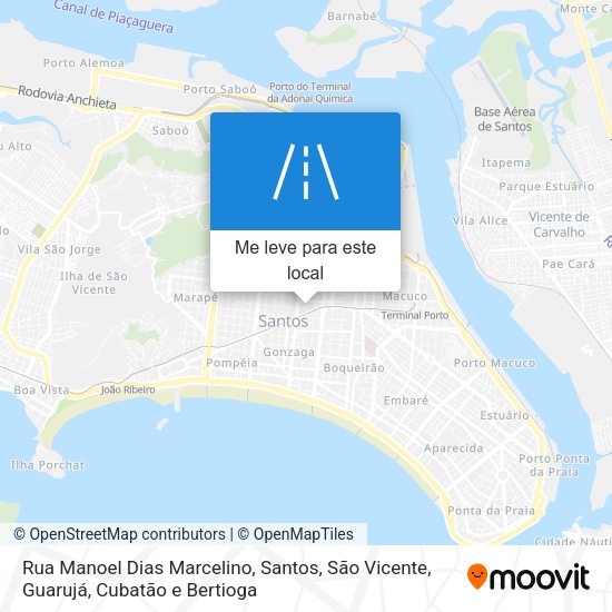 Rua Manoel Dias Marcelino mapa