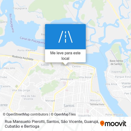 Rua Mansueto Pierotti mapa