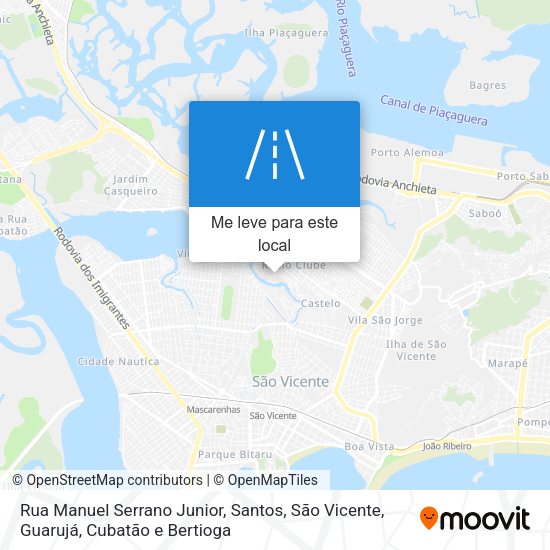 Rua Manuel Serrano Junior mapa