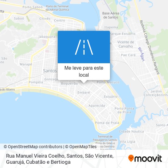 Rua Manuel Vieira Coelho mapa