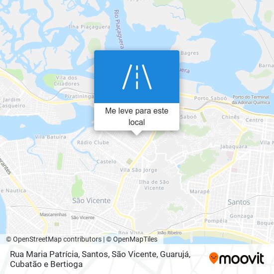 Rua Maria Patrícia mapa