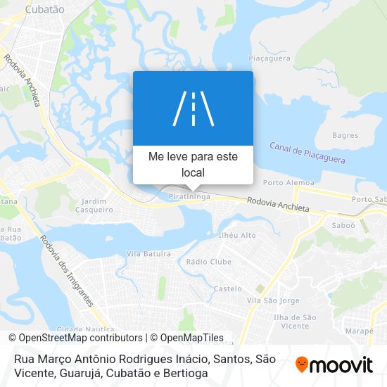 Rua Março Antônio Rodrigues Inácio mapa