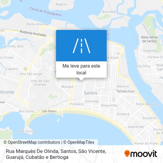 Rua Marquês De Olinda mapa