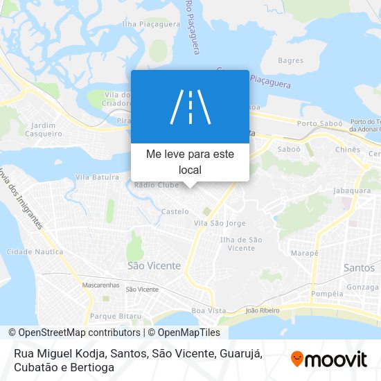 Rua Miguel Kodja mapa
