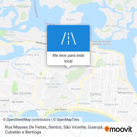 Rua Moyses De Feitas mapa