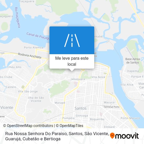Rua Nossa Senhora Do Paraiso mapa