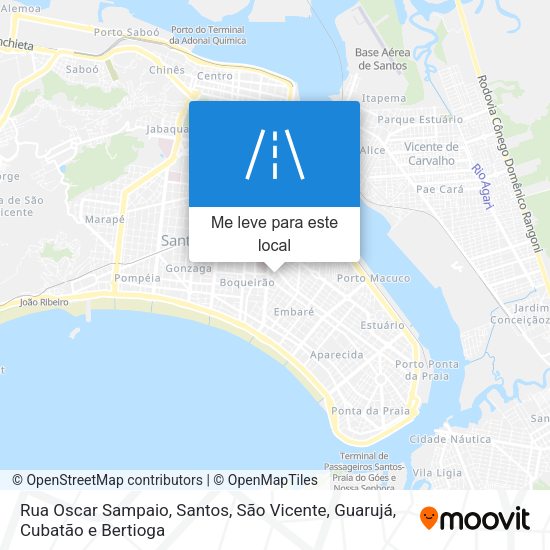 Rua Oscar Sampaio mapa