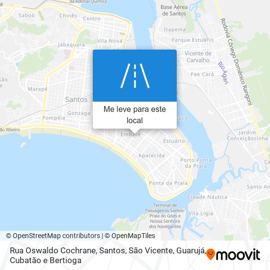 Rua Oswaldo Cochrane mapa