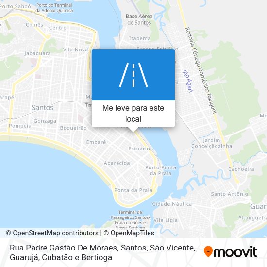 Rua Padre Gastão De Moraes mapa
