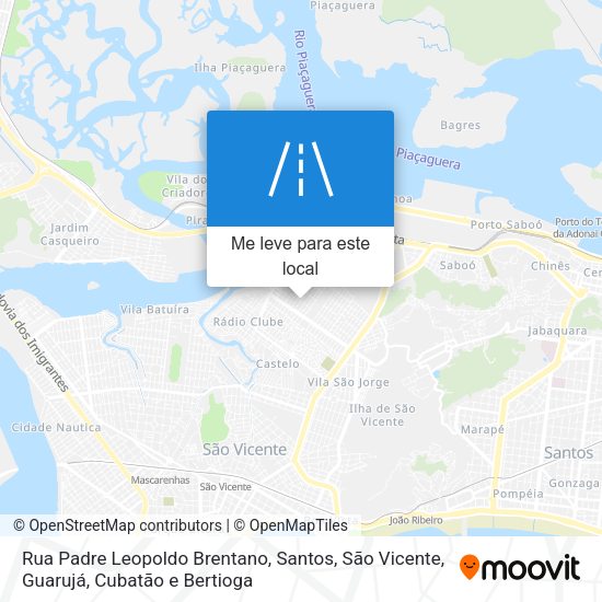 Rua Padre Leopoldo Brentano mapa