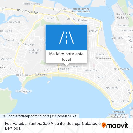 Rua Paraíba mapa