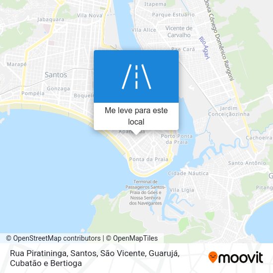 Rua Piratininga mapa