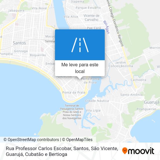 Rua Professor Carlos Escobar mapa