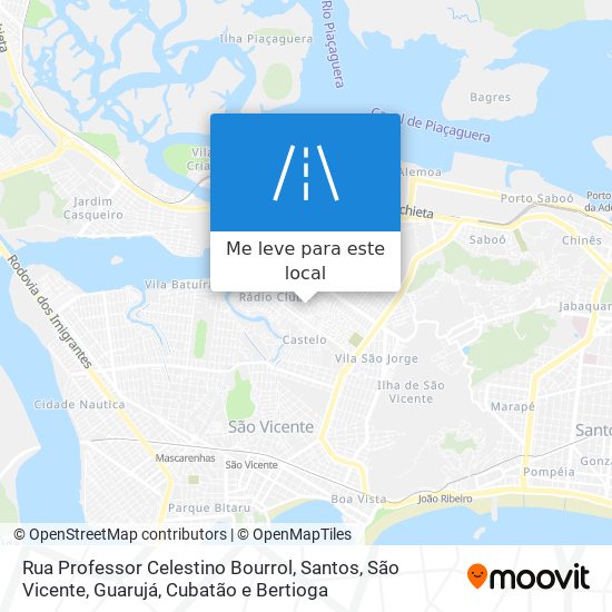 Rua Professor Celestino Bourrol mapa