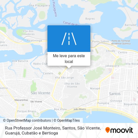 Rua Professor José Monteiro mapa
