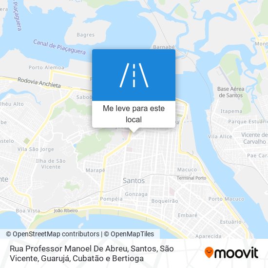 Rua Professor Manoel De Abreu mapa