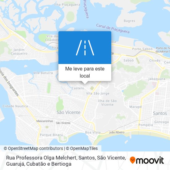 Rua Professora Olga Melchert mapa