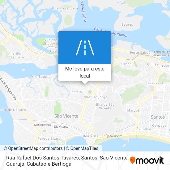 Rua Rafael Dos Santos Taváres mapa