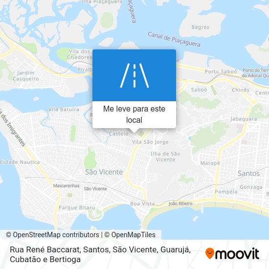 Rua René Baccarat mapa