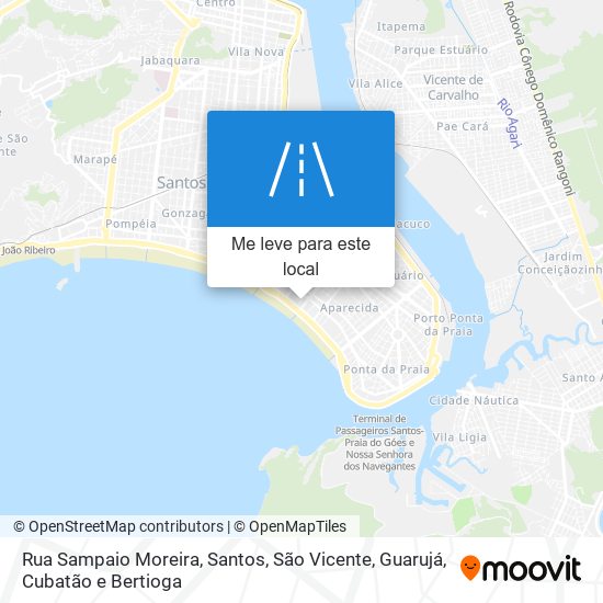 Rua Sampaio Moreira mapa