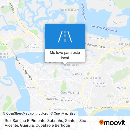 Rua Sancho B Pimentel Sobrinho mapa