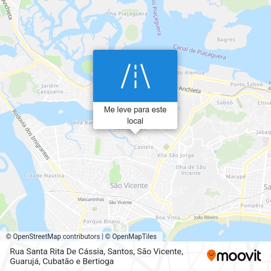 Rua Santa Rita De Cássia mapa