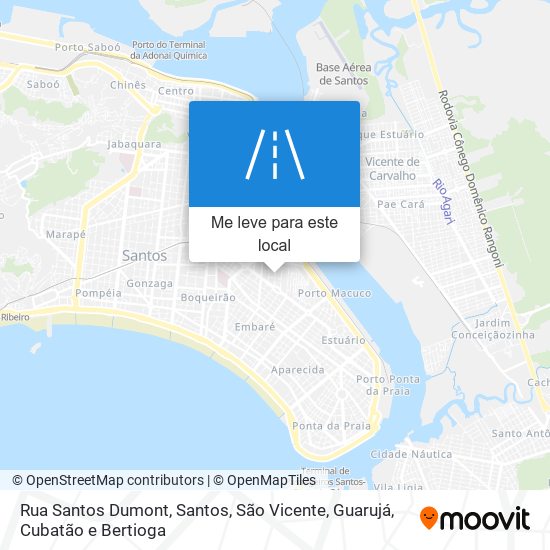 Rua Santos Dumont mapa