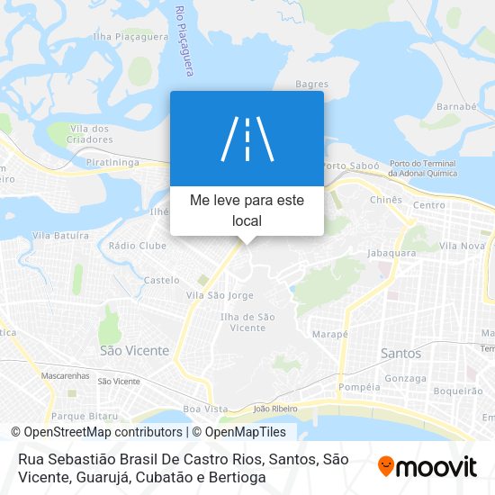 Rua Sebastião Brasil De Castro Rios mapa