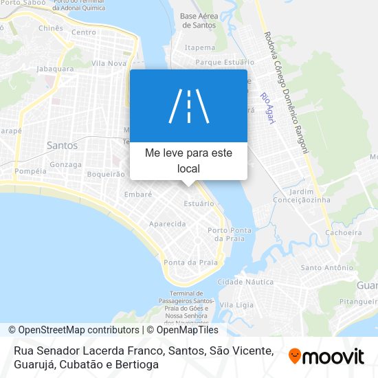 Rua Senador Lacerda Franco mapa