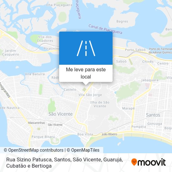 Rua Sizino Patusca mapa